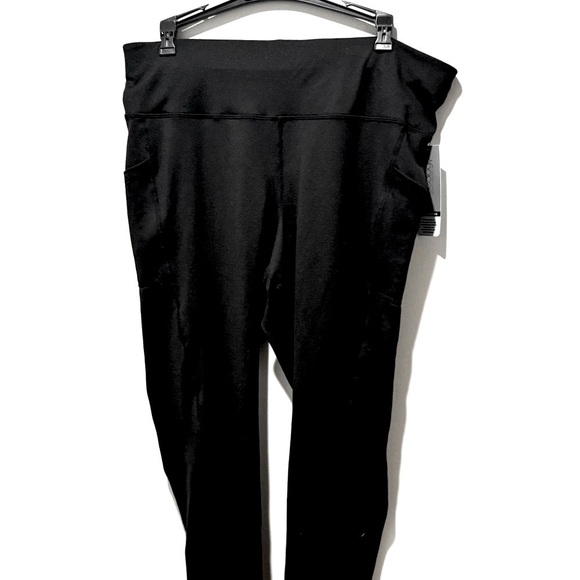 Women's Compression High-Waist Side-Pocket 7/8 Length Leggings, ID IDEOLOGY 1X - Picture 10 of 12